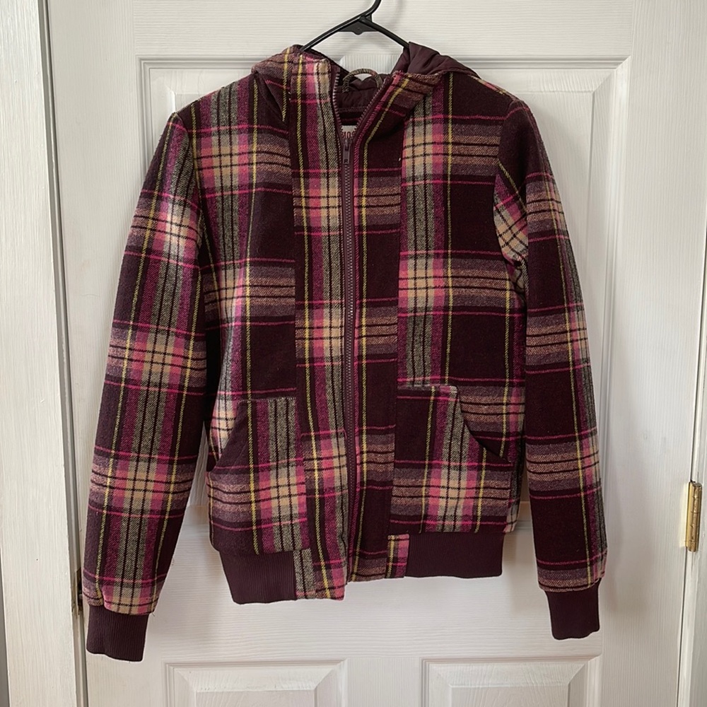 Missimo Plaid Bomber Jacket